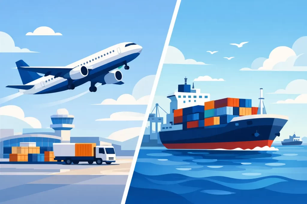 Cómo elegir transporte aéreo o marítimo